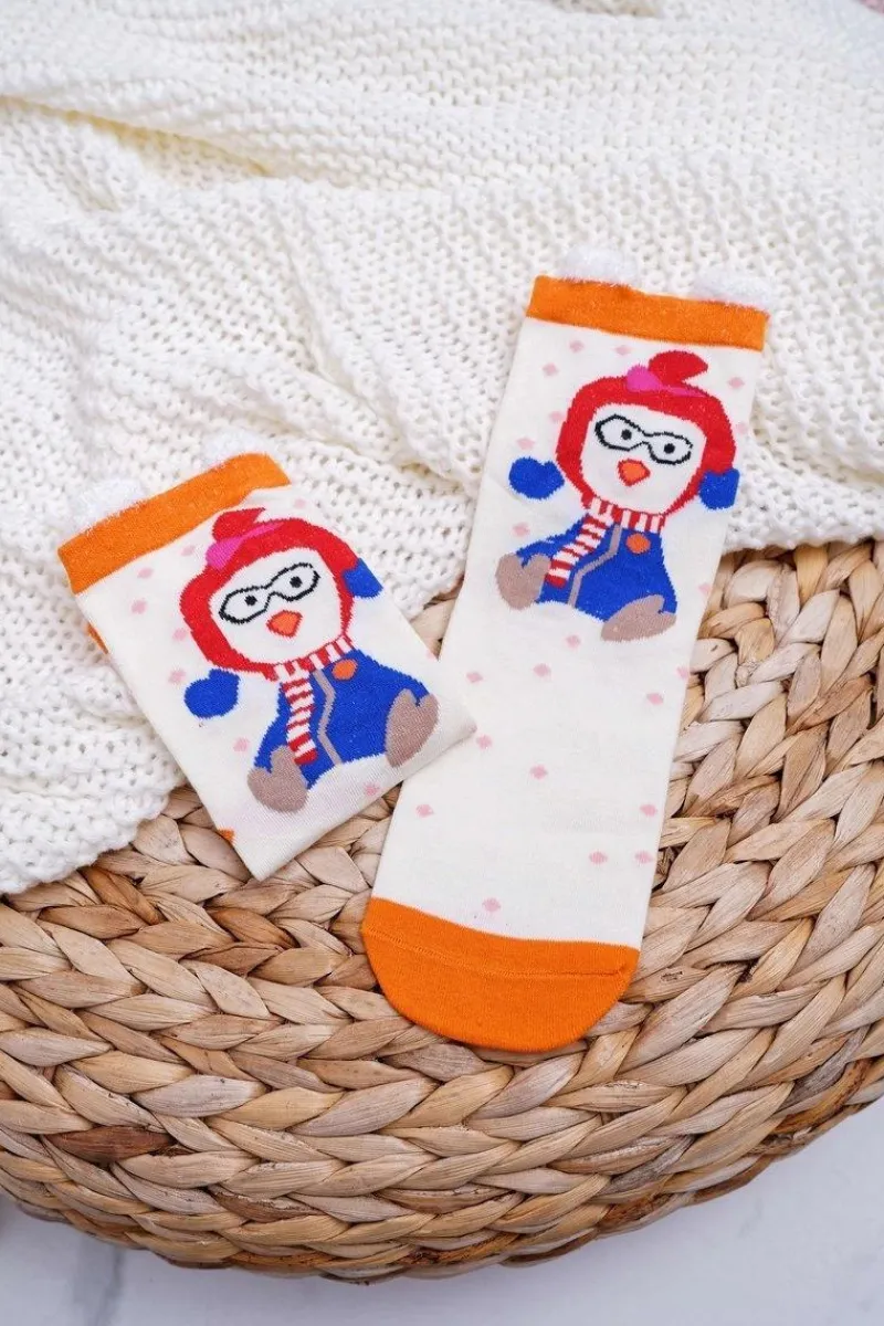 Sale Damskie Skarpetki Świąteczne Z Uszami i Pingwinem Skarpetki|Skarpetki