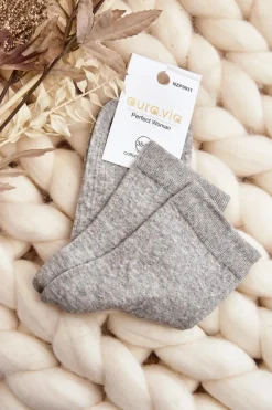 Hot Damskie Skarpety Z Tłoczeniem Szare Skarpetki|Skarpetki