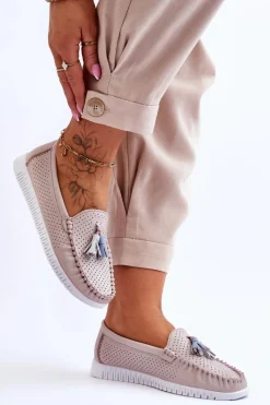 Loafersy Damskie|Mokasyny Damskie Skórzane><noscript><img width=