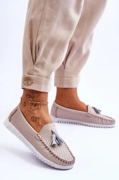 Loafersy Damskie|Mokasyny Damskie Skórzane><noscript><img width=