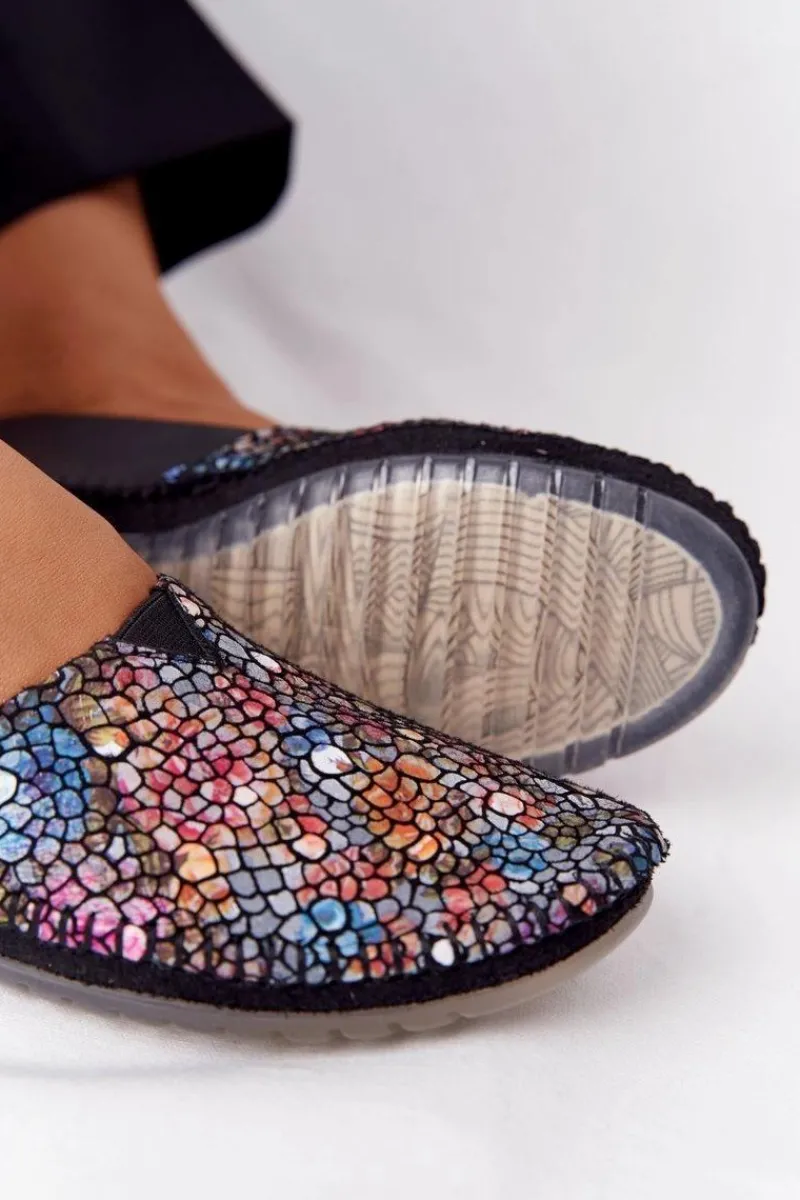 Baleriny Skórzane|Baleriny Klasyczne>Maciejka Damskie Skórzane Baleriny 01930-87 Czarne