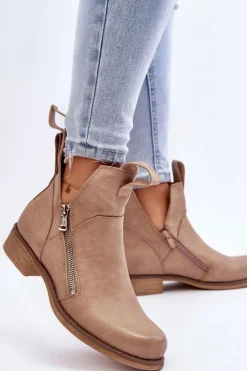 Botki Wiosenne|Brązowe I Beżowe Botki><noscript><img width=