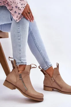 Botki Wiosenne|Brązowe I Beżowe Botki><noscript><img width=