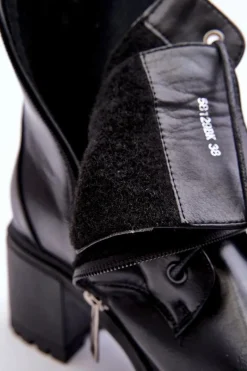 Czarne Botki|Botki Na Obcasie><noscript><img width=