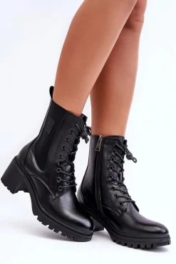 Czarne Botki|Botki Na Obcasie><noscript><img width=