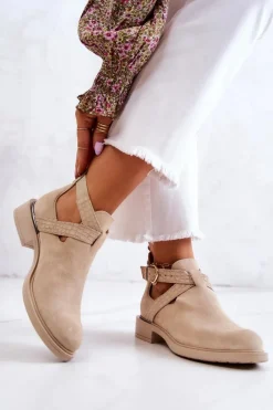 Botki Wiosenne|Brązowe I Beżowe Botki><noscript><img width=