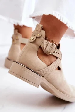 Botki Wiosenne|Brązowe I Beżowe Botki><noscript><img width=
