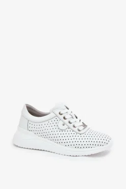 Buty damskie Vinceza Damskie Skórzane Buty Sportowe Vinceza 79532 Białe