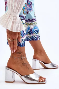 Klapki Na Obcasie|Klapki Damskie Klasyczne><noscript><img width=