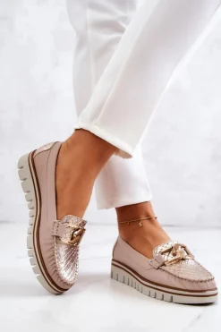 Mokasyny Damskie Skórzane|Mokasyny Na Platformie><noscript><img width=