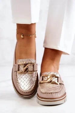 Mokasyny Damskie Skórzane|Mokasyny Na Platformie><noscript><img width=