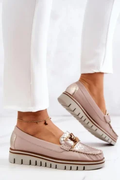 Mokasyny Damskie Skórzane|Mokasyny Na Platformie><noscript><img width=