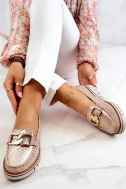 Mokasyny Damskie Skórzane|Mokasyny Na Platformie><noscript><img width=