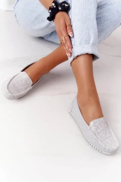 Mokasyny Damskie Skórzane><noscript><img width=