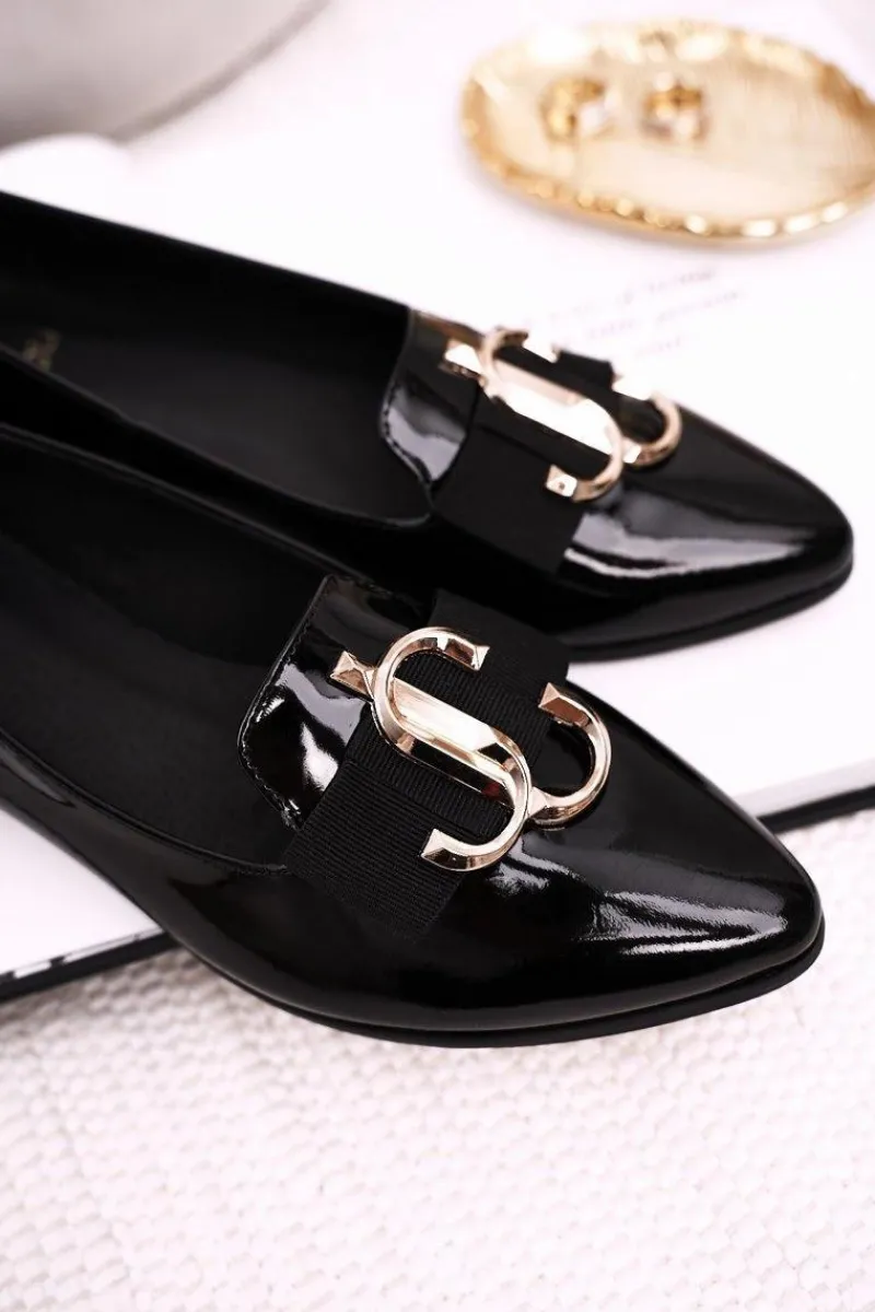 Mokasyny Damskie Lakierowane|Baleriny Klasyczne>Boto Damskie Skórzane Mokasyny Baleriny Lakierowane Czarne Mary-Jane