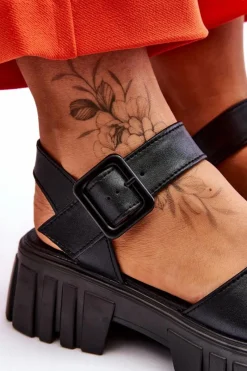 Sandały Płaskie><noscript><img width=