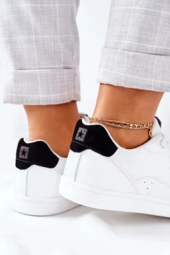 Trampki Damskie Big Star|Trampki Damskie Niskie></noscript>Big Star Shoes Damskie Skórzane Tenisówki Memory Foam BIG STAR II274319 Białe