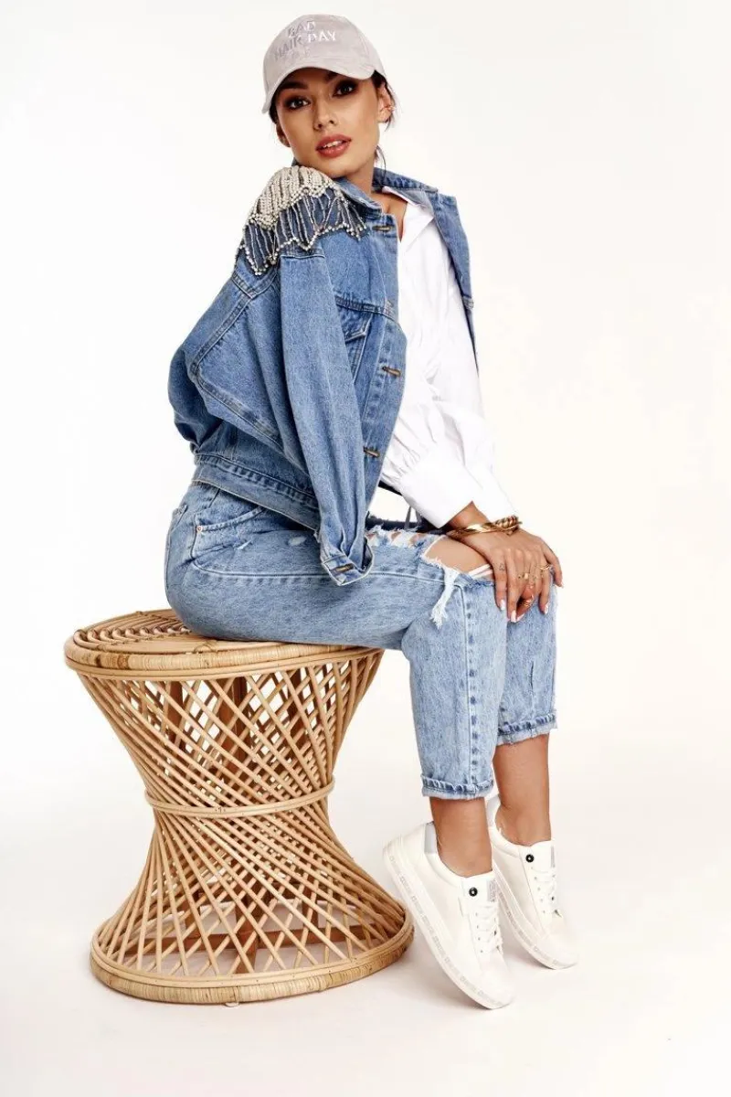 Best Damskie Skórzane Tenisówki Logowana Podeszwa Big Star GG274194 Białe Damskie Trampki Damskie Big Star|Trampki Damskie Niskie