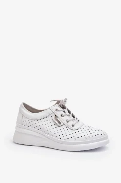 Outlet Damskie Skórzane Trampki Sportowe Buty Białe Brumia Damskie Sneakersy Damskie