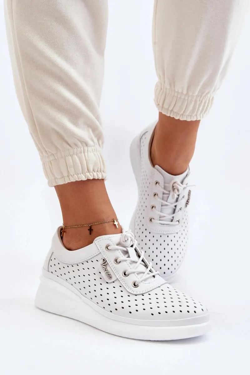 Outlet Damskie Skórzane Trampki Sportowe Buty Białe Brumia Damskie Sneakersy Damskie