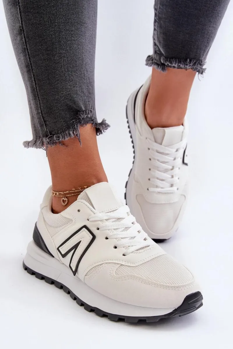 Sneakersy Damskie>Boto Damskie Sneakersy Buty Sportowe Białe Daisee