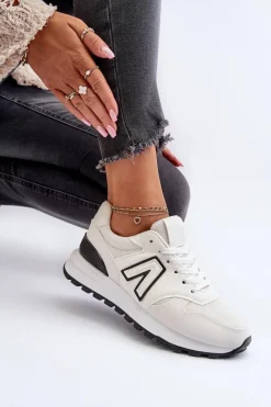 Sneakersy Damskie>Boto Damskie Sneakersy Buty Sportowe Białe Daisee