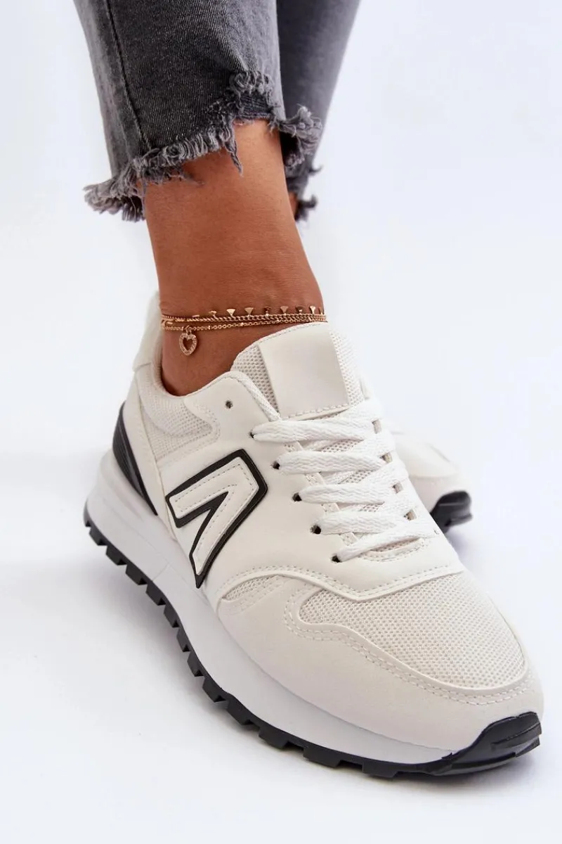 Sneakersy Damskie>Boto Damskie Sneakersy Buty Sportowe Białe Daisee