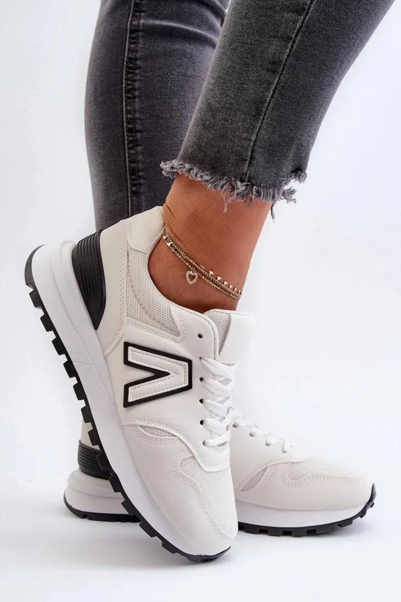 Sneakersy Damskie>Boto Damskie Sneakersy Buty Sportowe Białe Daisee