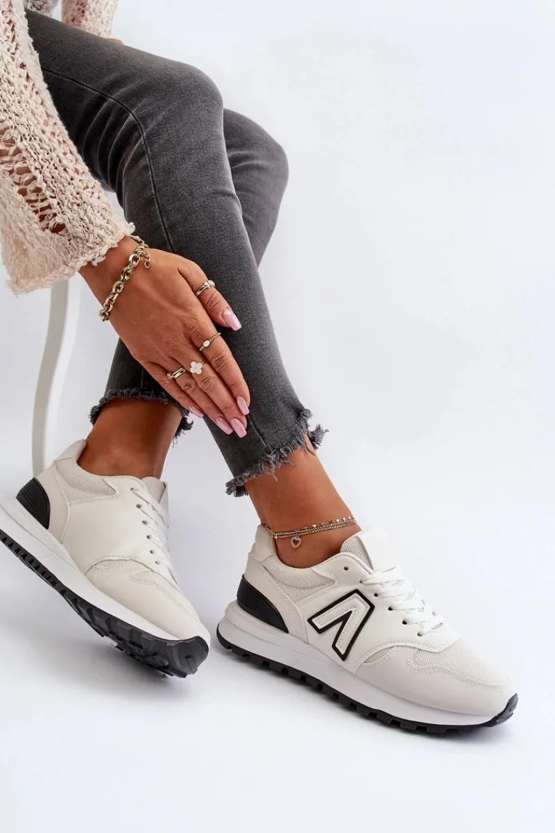 Sneakersy Damskie>Boto Damskie Sneakersy Buty Sportowe Białe Daisee