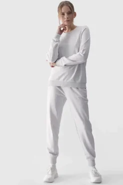 New 4F Damskie Spodnie Dresowe Joggery WMM00TTROF0945-27M Szare Szary