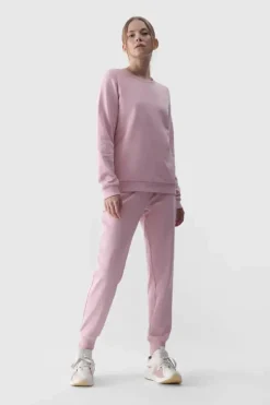 Best 4F Damskie Spodnie Dresowe Joggery WMM00TTROF0945-56S Różowe