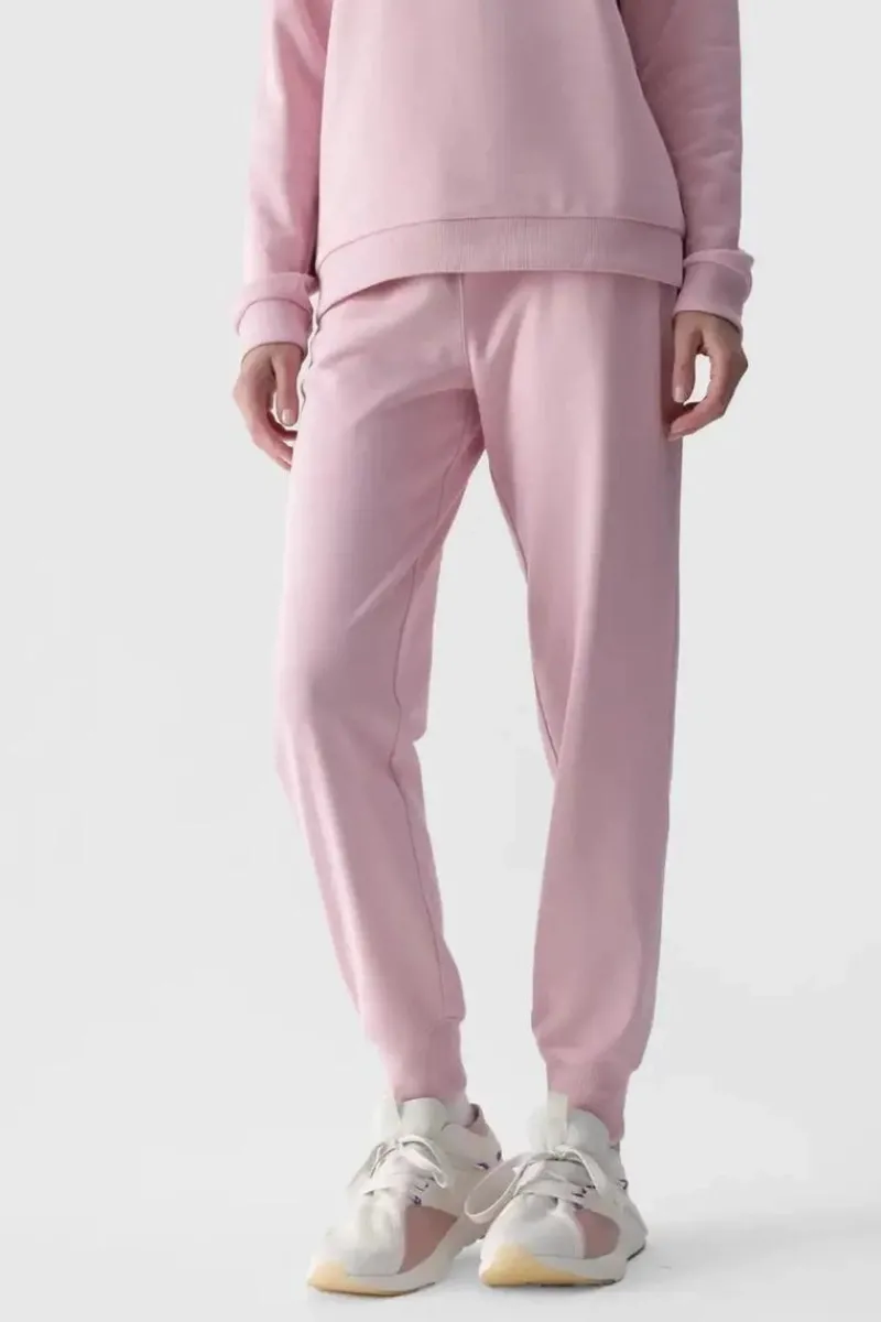 Best 4F Damskie Spodnie Dresowe Joggery WMM00TTROF0945-56S Różowe