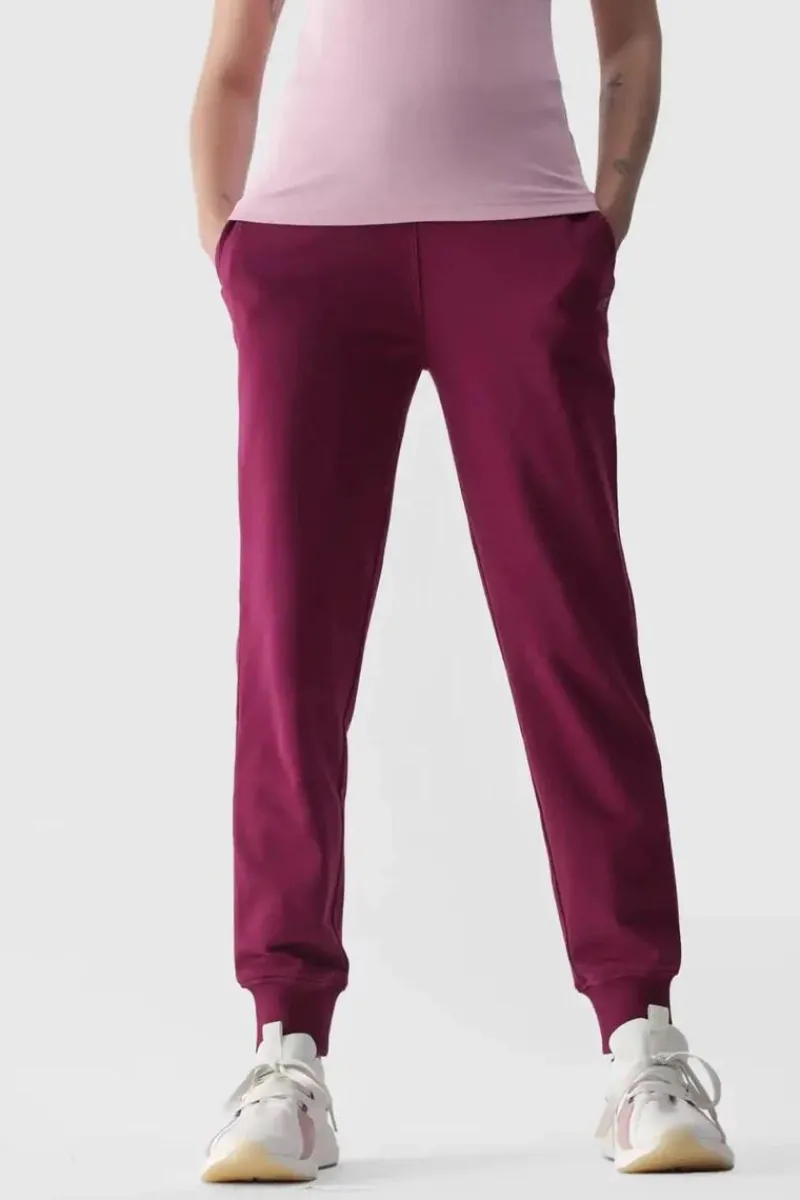 Spodnie Damskie|Odzież 4F>4F Damskie Spodnie Dresowe Joggery WMM00TTROF0945-51S Fioletowe