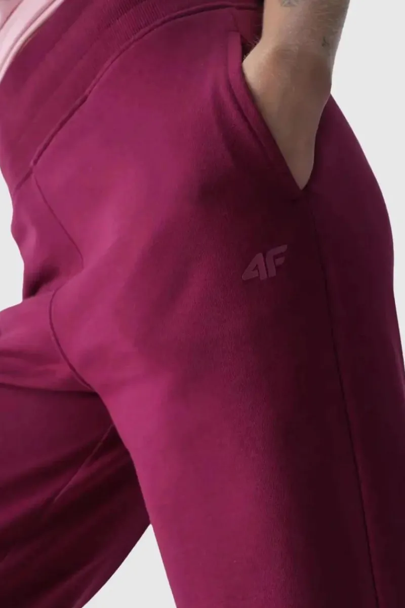 Spodnie Damskie|Odzież 4F>4F Damskie Spodnie Dresowe Joggery WMM00TTROF0945-51S Fioletowe