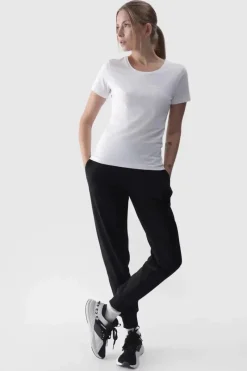 Online Damskie Spodnie Dresowe Joggery WMM00TTROF0945-20S Czarne Damskie Spodnie Damskie|Odzież 4F