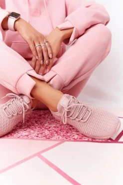 Big Star Shoes Damskie Sportowe Buty Memory Foam Big Star HH274299 Różowe