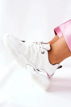 Trampki Damskie Big Star|Buty Sportowe Na Platformie></noscript>Big Star Shoes Damskie Sportowe Buty Memory Foam Big Star II274088 Białe