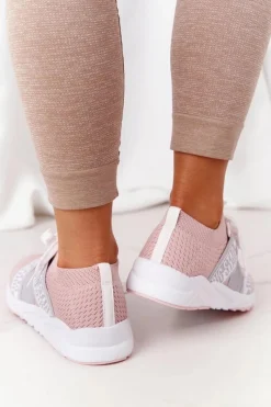 Trampki Damskie Big Star|Buty Sportowe Na Platformie></noscript>Big Star Shoes Damskie Sportowe Buty Memory Foam Big Star HH274353 Różowe