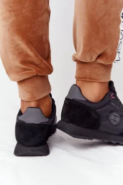 Trampki Damskie Big Star|Buty Sportowe Big Star></noscript>Big Star Shoes Damskie Sportowe Buty Memory Foam Big Star HH274528 Czarne