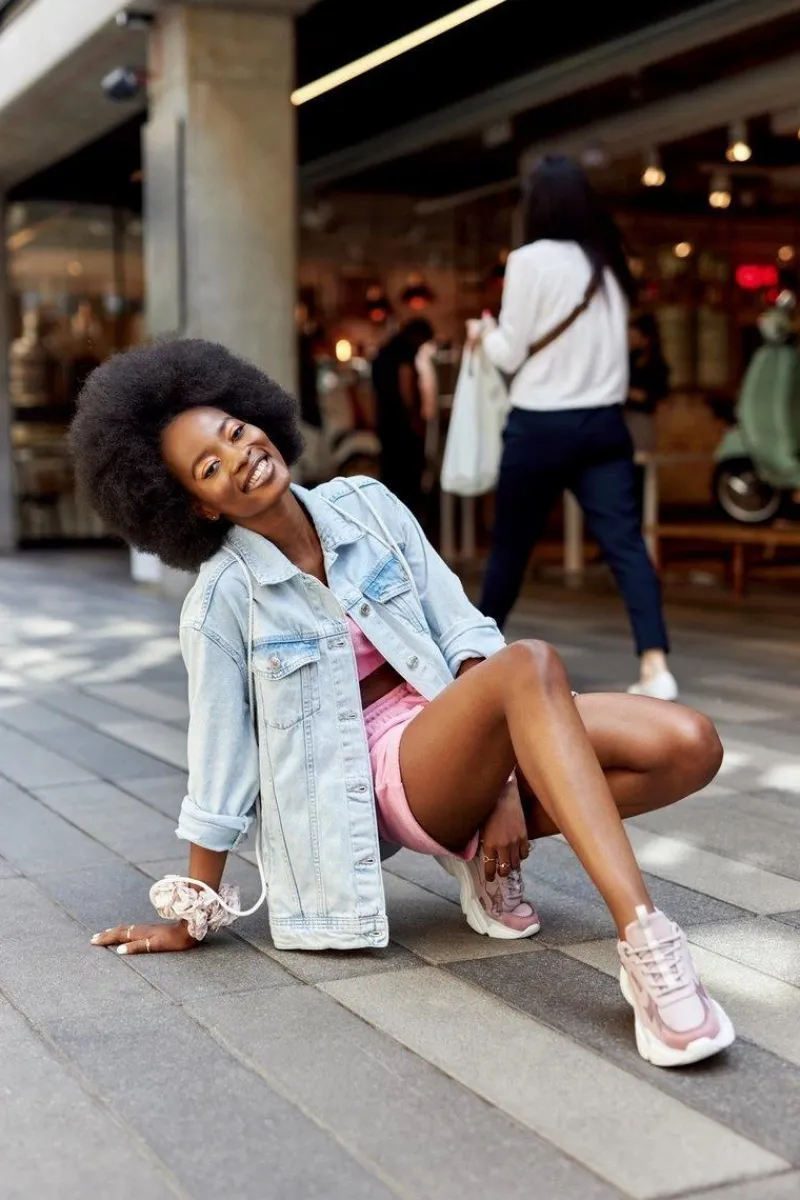 Sale Big Star Shoes Damskie Sportowe Buty Memory Foam Big Star HH274258 Fioletowe