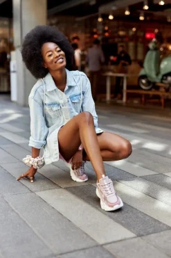 Sale Big Star Shoes Damskie Sportowe Buty Memory Foam Big Star HH274258 Fioletowe