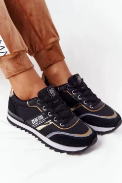 Discount Big Star Shoes Damskie Sportowe Buty Memory Foam Big Star HH274272 Czarne