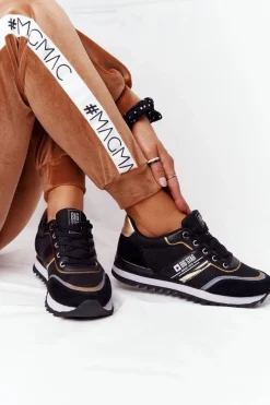 Discount Big Star Shoes Damskie Sportowe Buty Memory Foam Big Star HH274272 Czarne