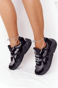 Trampki Damskie Big Star|Buty Sportowe Na Platformie></noscript>Big Star Shoes Damskie Sportowe Buty Memory Foam Big Star HH274325 Czarne