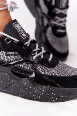 Trampki Damskie Big Star|Buty Sportowe Na Platformie></noscript>Big Star Shoes Damskie Sportowe Buty Memory Foam Big Star HH274325 Czarne