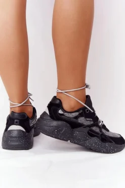 Trampki Damskie Big Star|Buty Sportowe Na Platformie></noscript>Big Star Shoes Damskie Sportowe Buty Memory Foam Big Star HH274325 Czarne