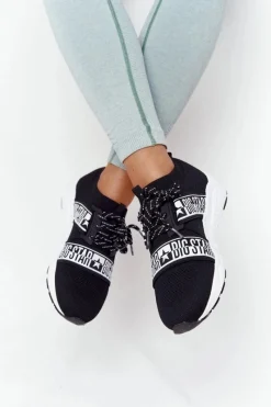 Online Big Star Shoes Damskie Sportowe Buty Memory Foam Big Star HH274359 Czarne