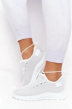 Trampki Damskie Slip-On|Buty Sportowe Na Platformie>Boto Damskie Sportowe Buty Slip-on Białe Run Away