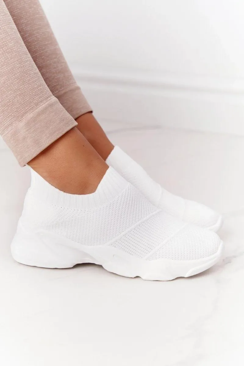 Clearance Boto Damskie Sportowe Buty Slip-on Białe Yoga Class
