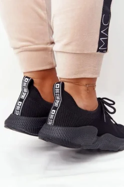 Trampki Damskie Slip-On|Trampki Damskie Big Star></noscript>Big Star Shoes Damskie Sportowe Buty Slip-on Big Star DD274579 Czarne